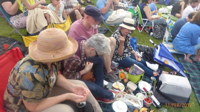 Picnicking at the Myer Music Bowl
